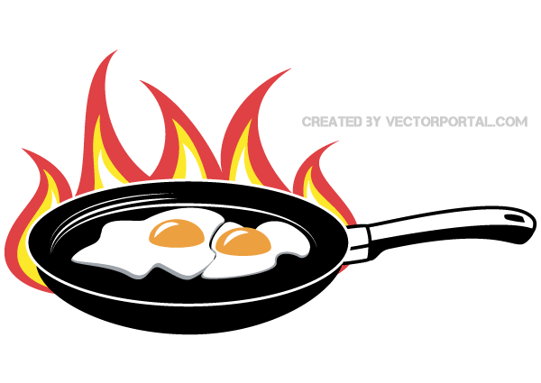 Fried Eggs On Frying Pan Vector Download Free Vector Art Free 600x425 Fried Eggs On Frying Pan Vector Download Free Vector Art Free