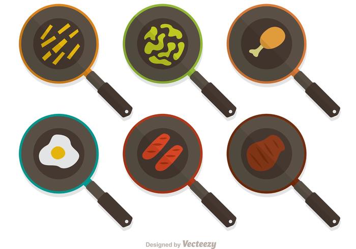 Frying Pan Free Vector Art 700x490 Frying Pan Free Vector Art