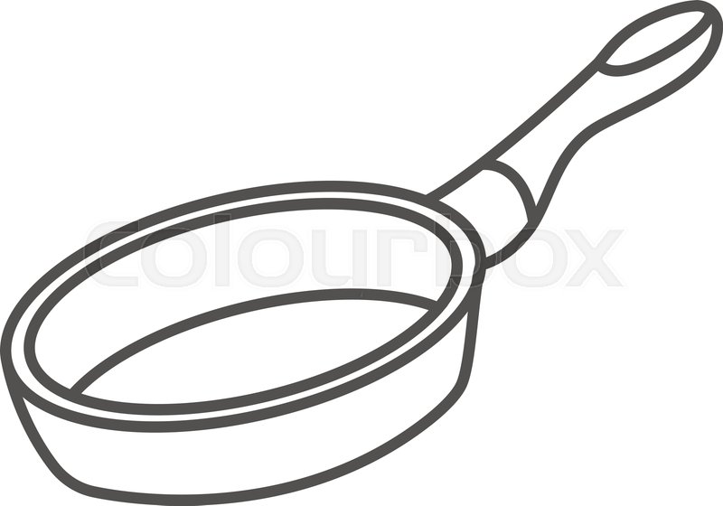 Frying Pan Icon Outline Frying Pan Stock Vector Colourbox 800x560 Frying Pan Icon Outline Frying Pan Stock Vector Colourbox