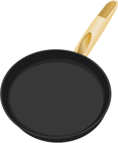 Frying Pan Vector Image 413x500 Frying Pan Vector Image