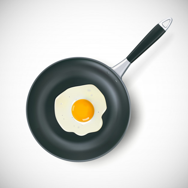 Frying Pan With Scrambled Egg Vector Free Download 626x626 Frying Pan With Scrambled Egg Vector Free Download