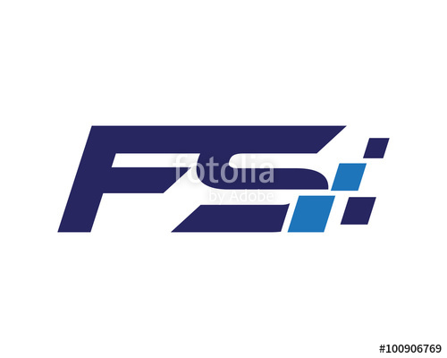 500x400 Fs Digital Letter Logo Stock Image And Royalty Free Vector