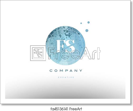 560x470 Free Art Print Of Fs F S Watercolor Grunge Vintage Alphabet Letter