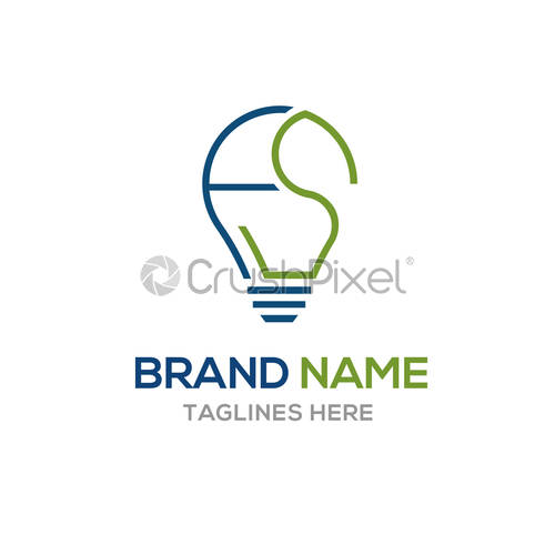 500x500 Letter Fs Creative Idea Logo, Stock Vector Crushpixel