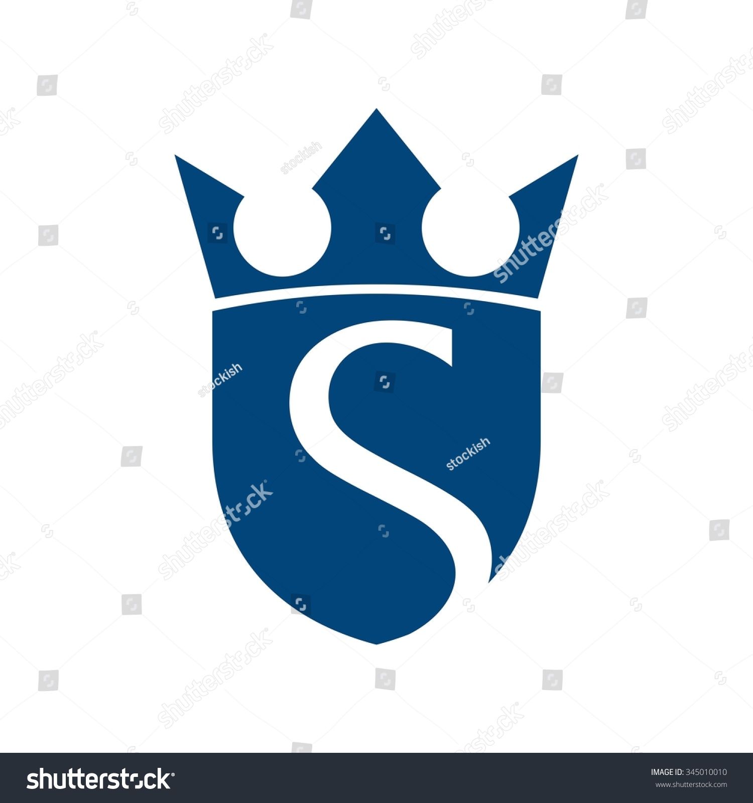 1500x1600 S Logo Vector With Shield And Crown Symbol Fs Logo Crown