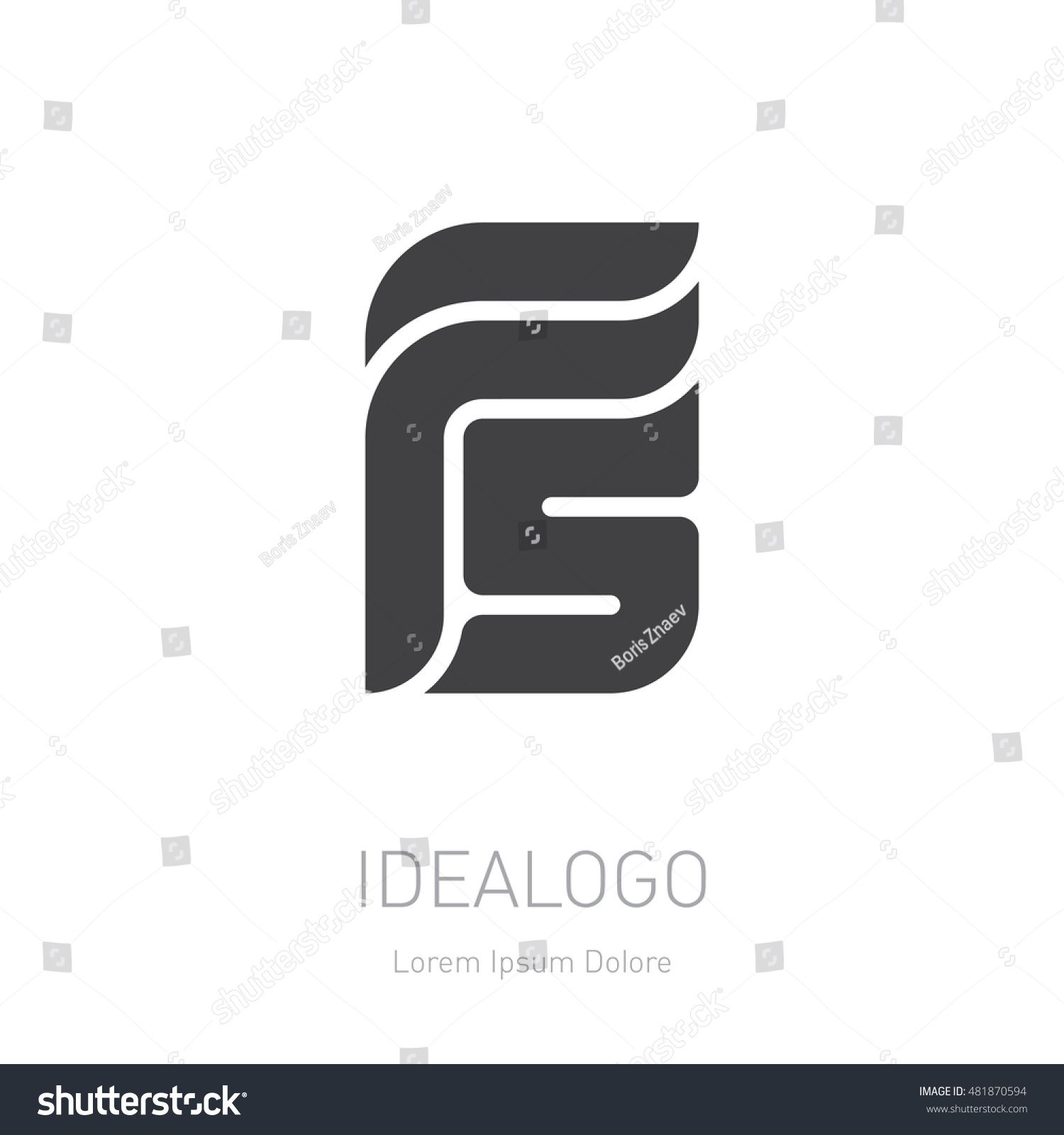 1500x1600 Logotype F And S Initial Logo Vector Design Element Or Icon