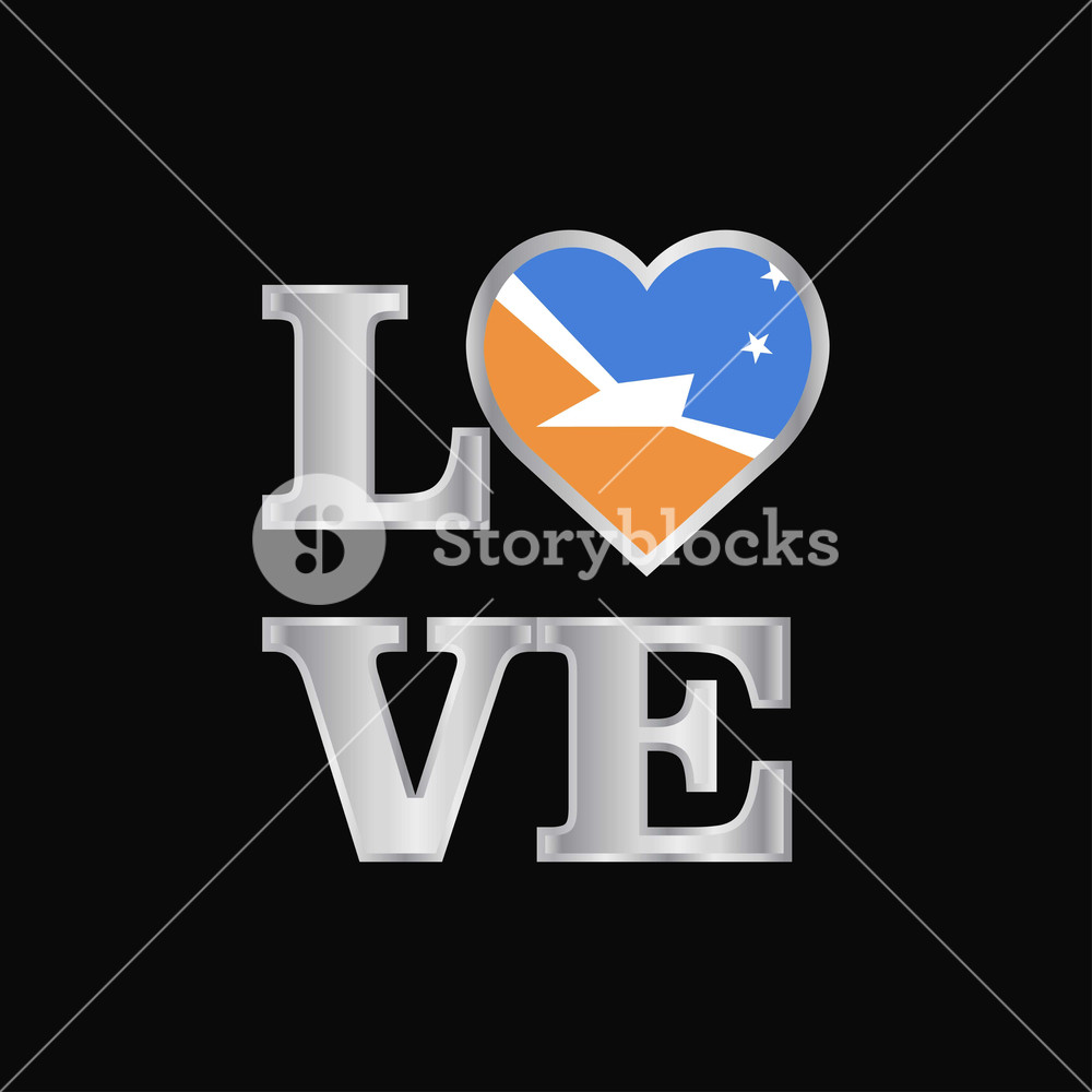 1000x1000 Love Typography Tierra Del Fuego Province Argentina Flag Design