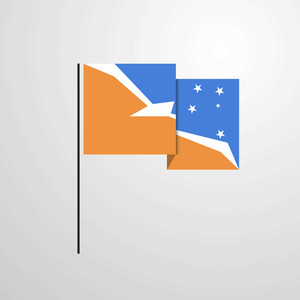 300x300 Tierra Del Fuego Province Argentina Waving Flag Design Vector