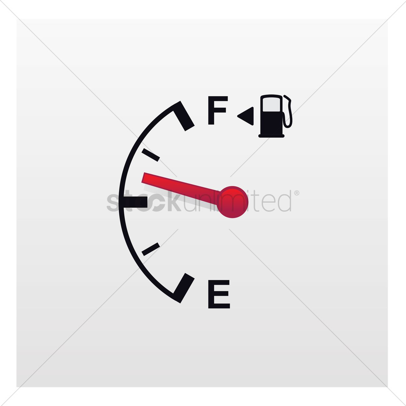 1300x1300 Fuel Gauge Vector Image