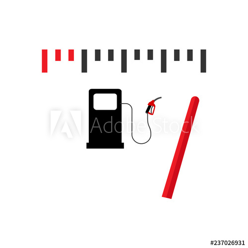 500x500 Fuel Gauge Vector Illustration