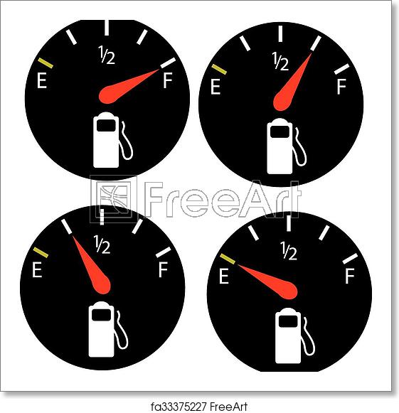 561x581 Free Art Print Of Petrol Meter, Fuel Gauge Freeart