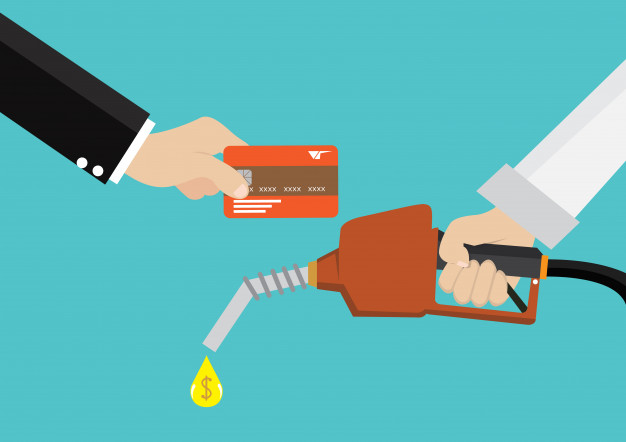 626x442 Man Holding A Gas Fuel Pump Nozzle Vector Premium Download