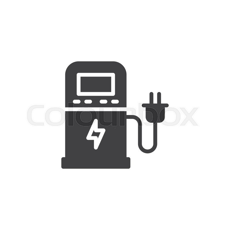 800x800 Electric Fuel Pump Vector Icon Filled Stock Vector Colourbox