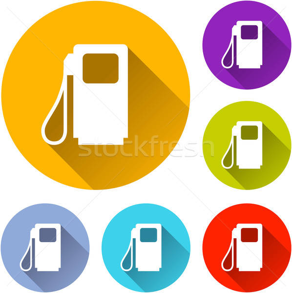 598x600 Fuel Pump Icons Vector Illustration Francois Poirier