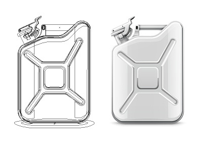400x300 Fuel Tank Vector