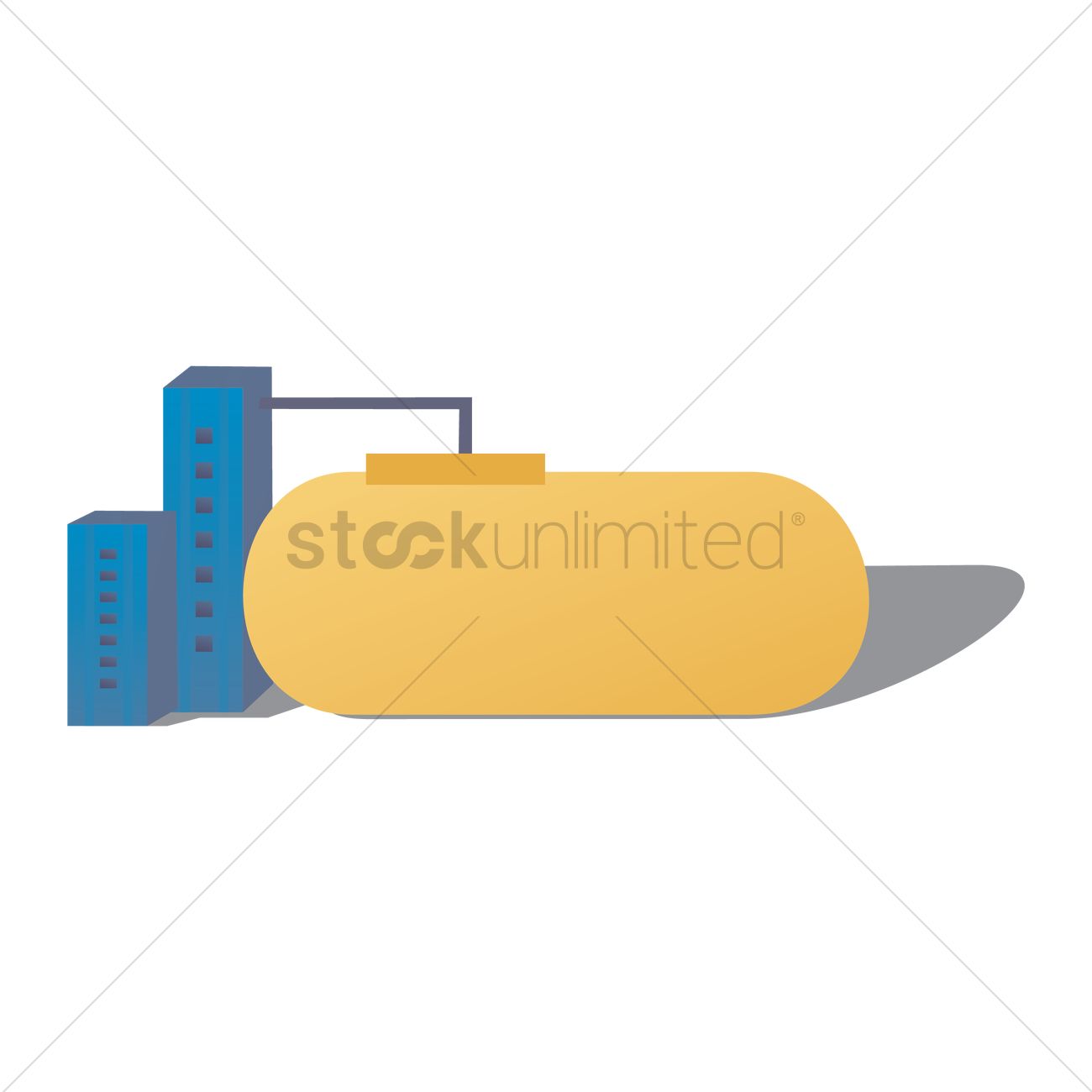 1300x1300 Natural Gas Station Fuel Tank Vector Image
