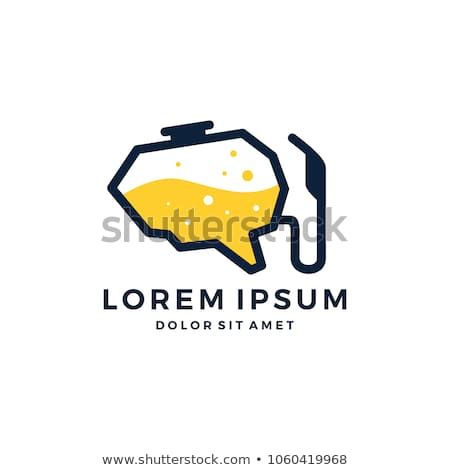 450x470 Brain Fuel Tank Idea Creative Logo Icon Vector Oil
