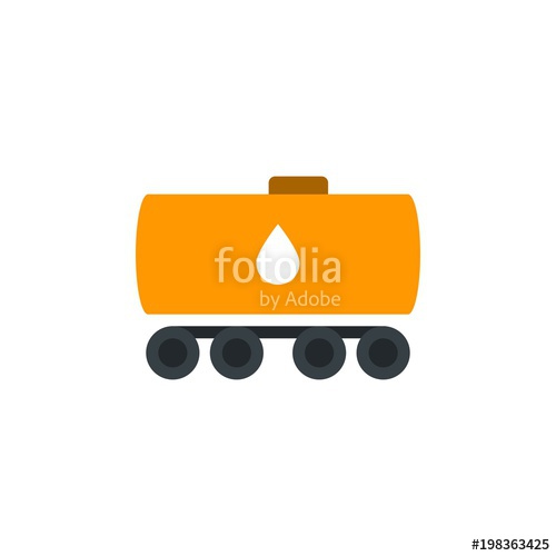 500x500 Fuel Tank, Transport Fuel Flat Vector Icon Modern Simple Isolated