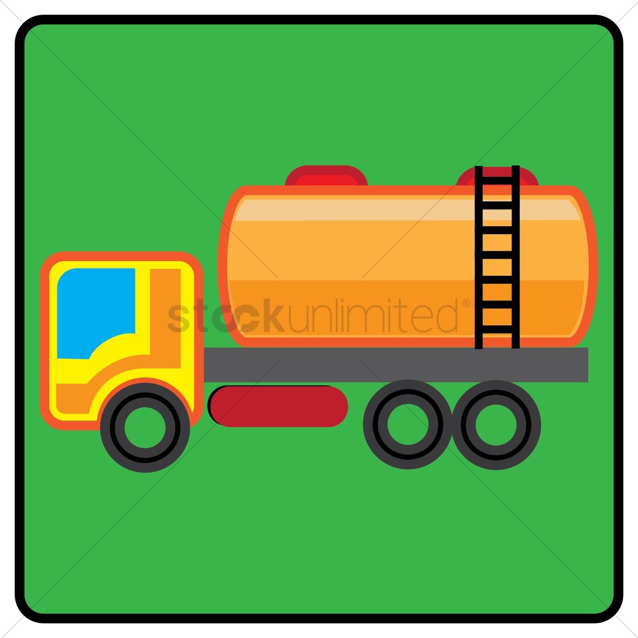 1300x1300 Fuel Truck Vector Image