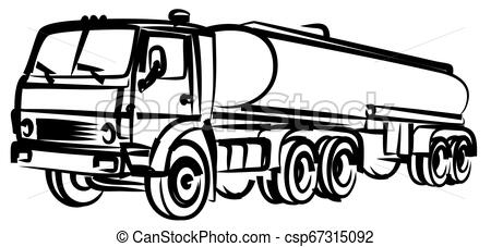 450x227 Fuel Truck Sketch Sketch Of A Big Old Fuel Truck