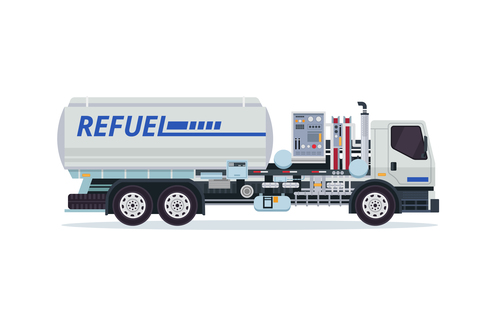 500x333 Airport Fuel Truck Cartoon Vector Free Download