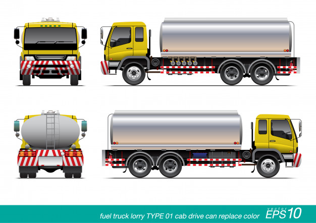 626x442 Oil Truck Vector Premium Download