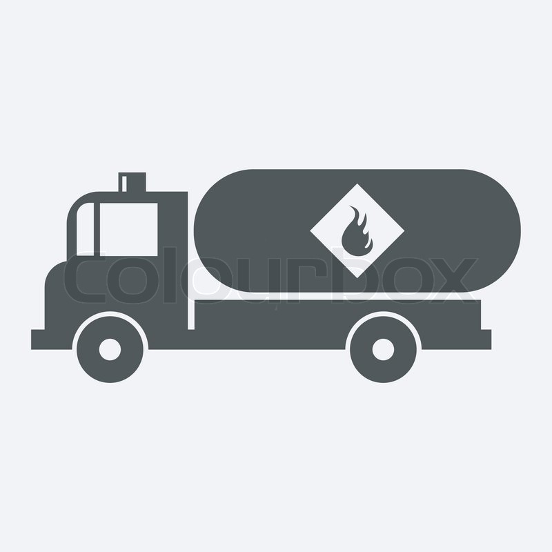 800x800 Truck With Fuel Icon Stock Vector Colourbox