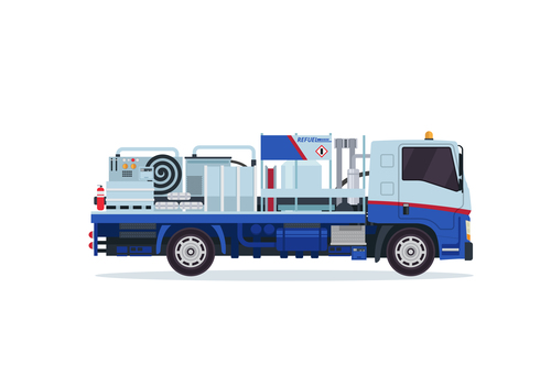 500x333 Airport Simple Fuel Truck Cartoon Vector Free Download