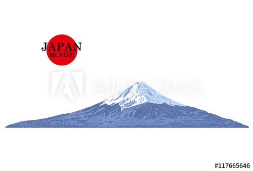 500x338 Japan, Mount Fuji,vector Illustrationjapanese Famous Place