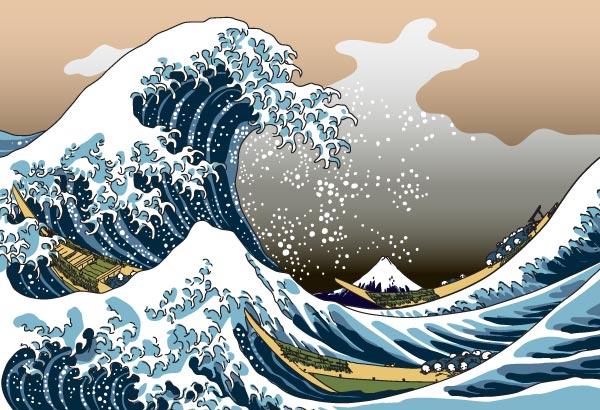 600x410 Mount Fuji Art Vector