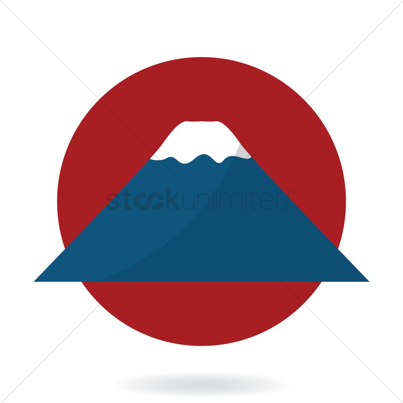 1300x1300 Mount Fuji Vector Image