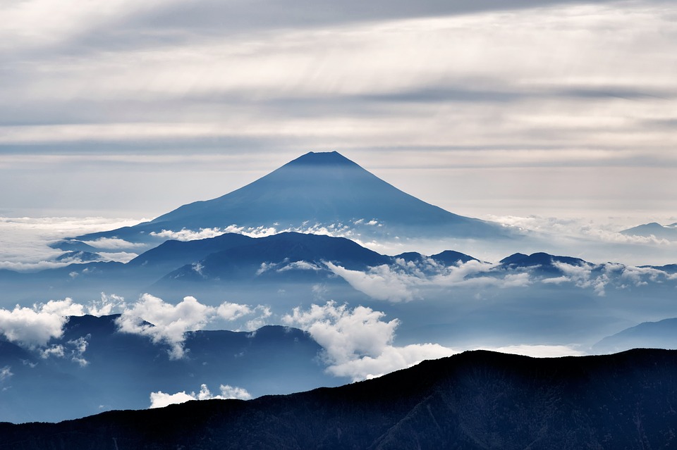 960x639 Collection Of 'mount Fuji Silhouette' Download More Than
