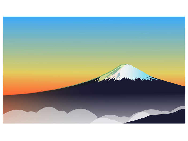 800x600 Place Illustration Mount Fuji