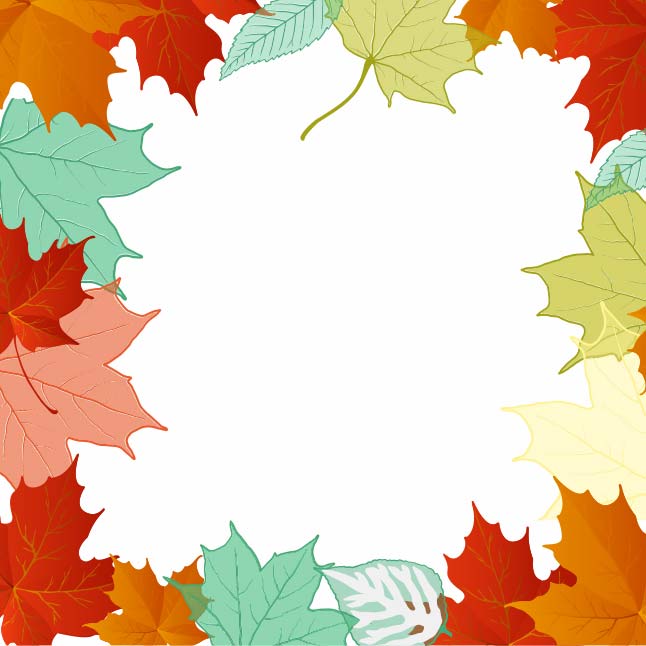 646x646 Free Fun Leaf Frame Vector Background Vector Art Graphics