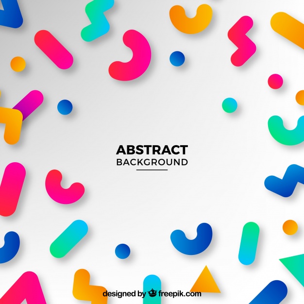 626x626 Fun Background With Abstract Shapes Vector Free Download