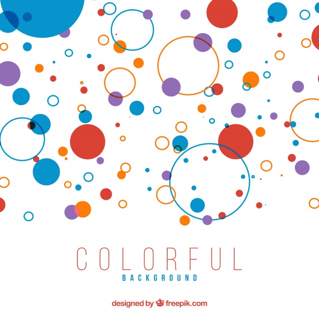 626x626 Fun Background With Colorful Circles Vector Free Download