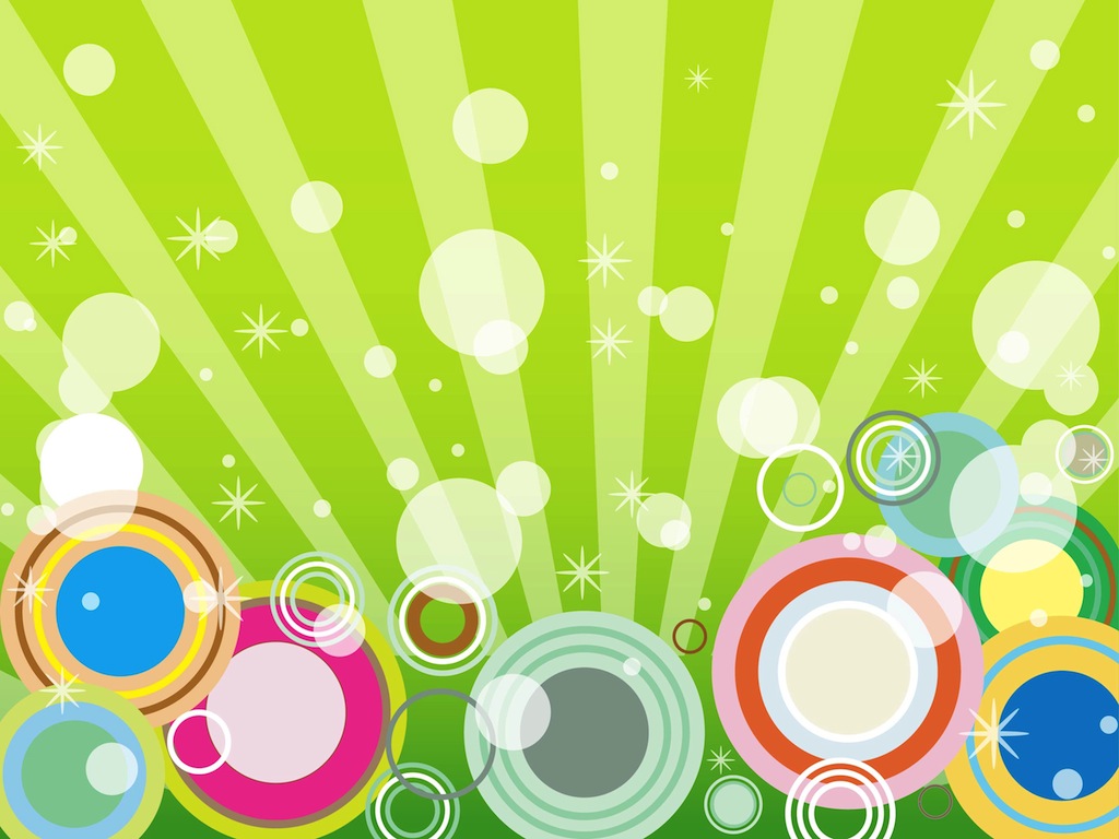 1024x768 Background With Circles Vector Art Graphics