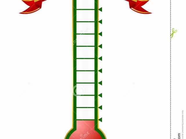 640x480 Fundraising Thermometer Template Printable For Goal Thermometer