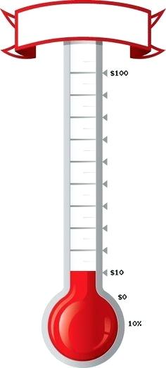 236x524 Goal Thermometer Printable Blank Car Charts Vector Art Temperature