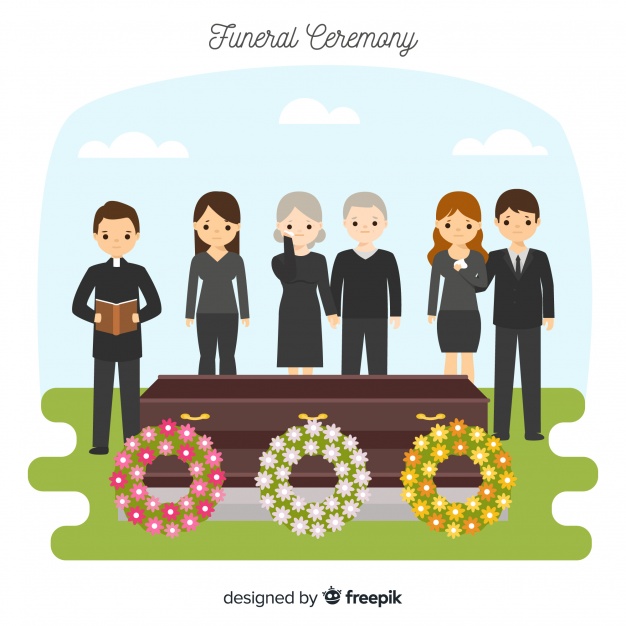 Funeral Composition With Flat Design Vector Free Download 626x626 Funeral Composition With Flat Design Vector Free Download