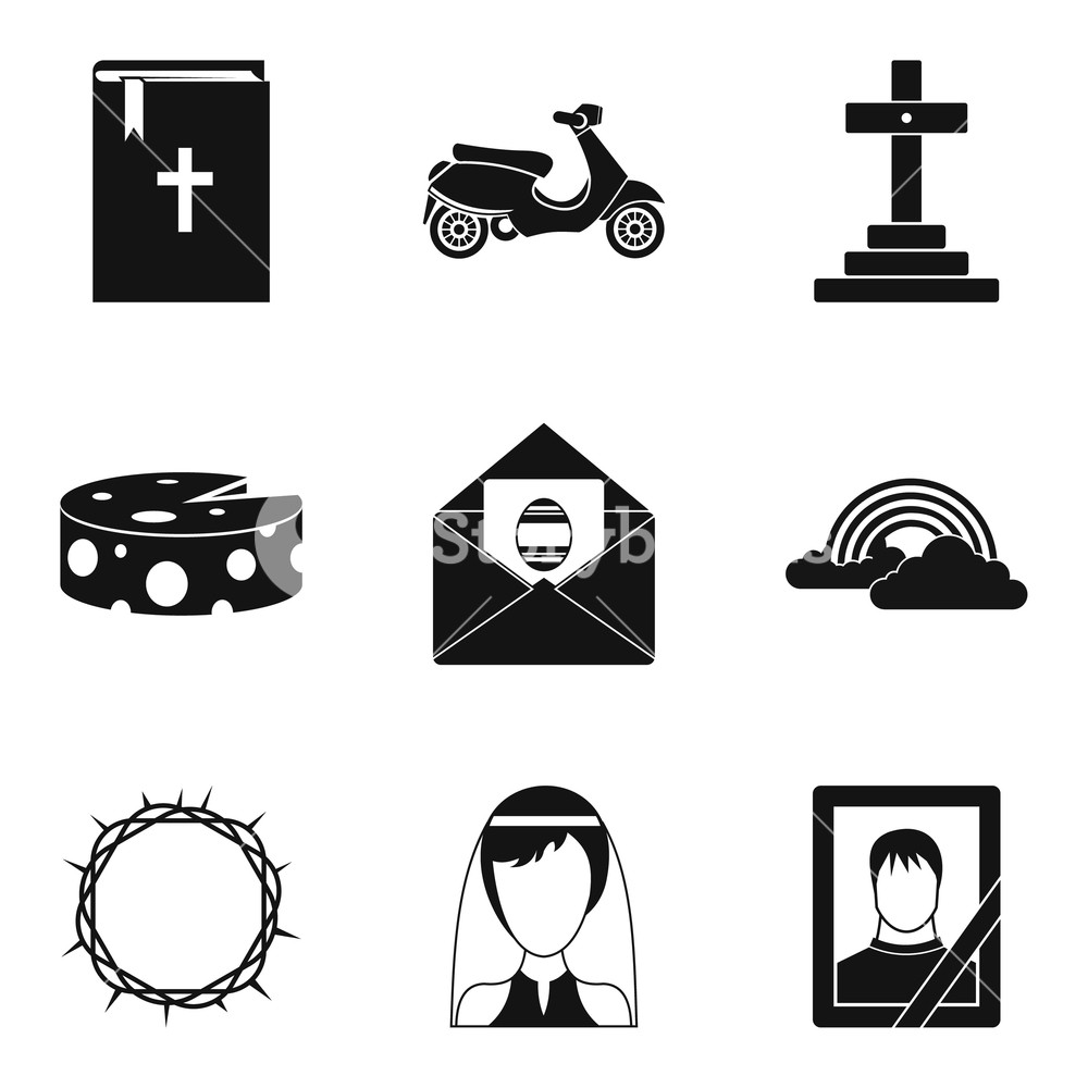 Funeral Icons Set Simple Set Of Funeral Vector Icons For Web 1000x1000 Funeral Icons Set Simple Set Of Funeral Vector Icons For Web