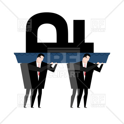 Funeral Of Ruble Russian National Money Is Carried In Coffin 400x400 Funeral Of Ruble Russian National Money Is Carried In Coffin