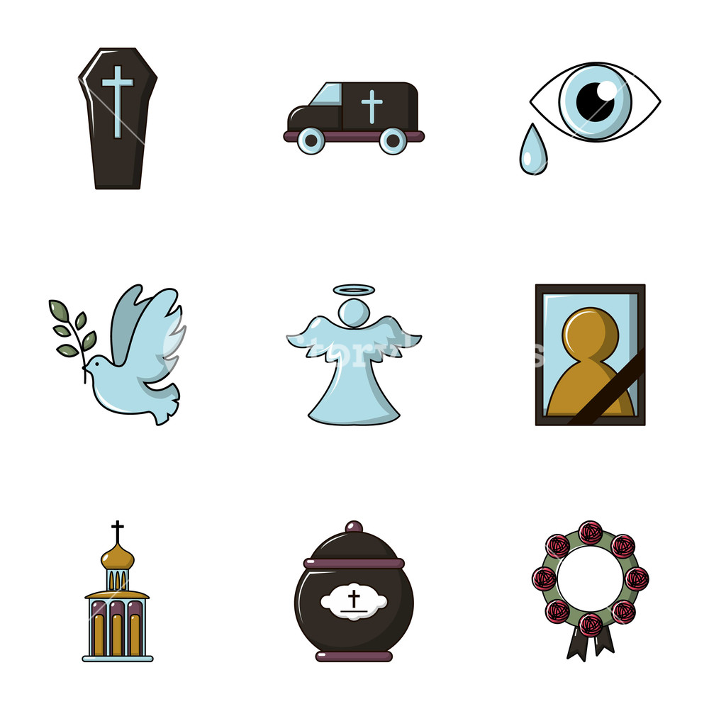 Funeral Shipping Icons Set Flat Set Of Funeral Shipping Vector 1000x1000 Funeral Shipping Icons Set Flat Set Of Funeral Shipping Vector