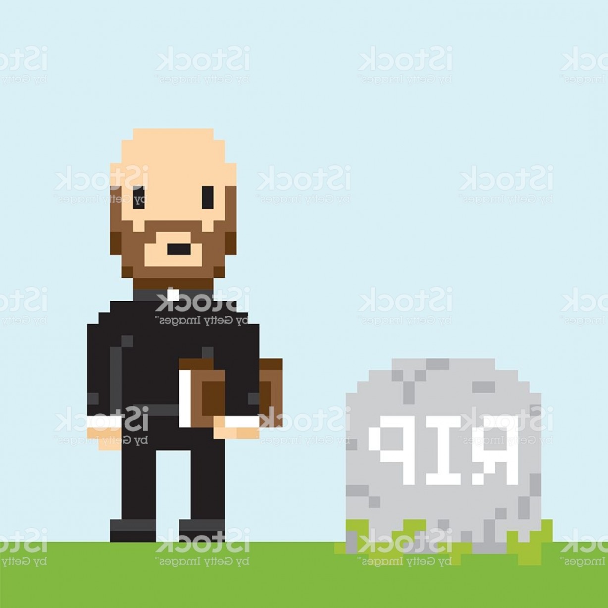 Pixel Art Game Style Priest On A Funeral Vector Gm Createmepink 1228x1228 Pixel Art Game Style Priest On A Funeral Vector Gm Createmepink