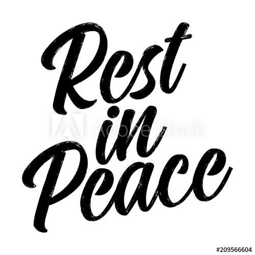 Rest In Peace Text For Respect For The Funeral Vector 500x500 Rest In Peace Text For Respect For The Funeral Vector