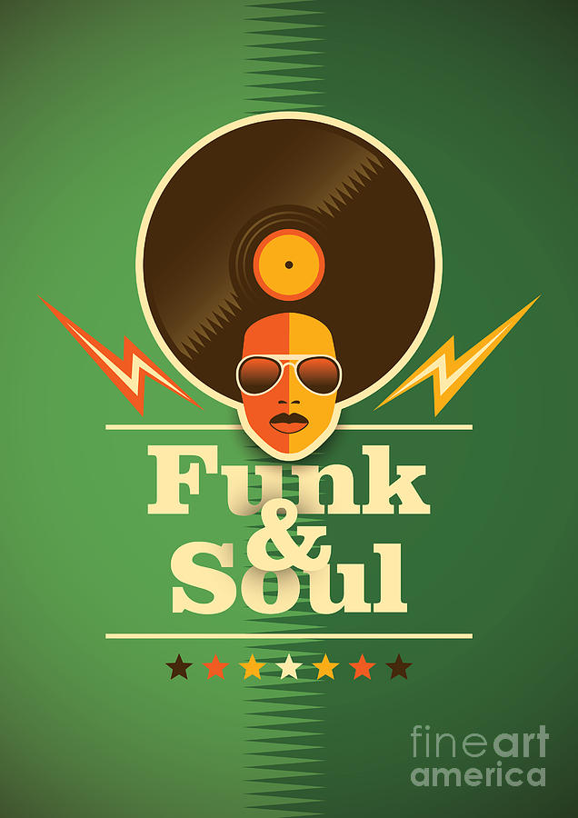Funk And Soul Poster Vector Digital Art 636x900 Funk And Soul Poster Vector Digital Art