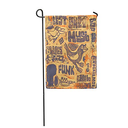 Semtomn Garden Flag Soul Retro Design Jazz 425x425 Semtomn Garden Flag Soul Retro Design Jazz