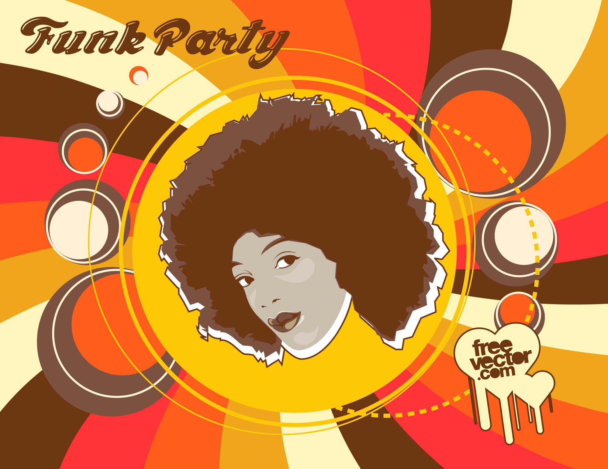 Funk Party Flyer Vector Art Graphics 2000x1545 Funk Party Flyer Vector Art Graphics
