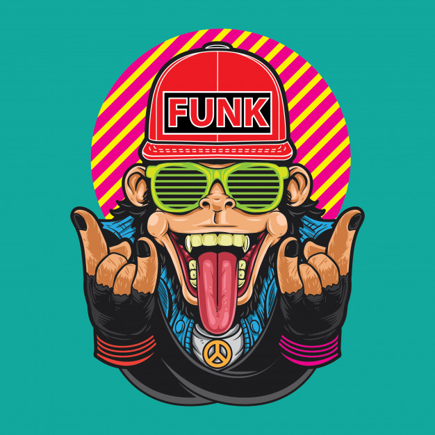 Monkey Funk Vector Premium Download 626x626 Monkey Funk Vector Premium Download
