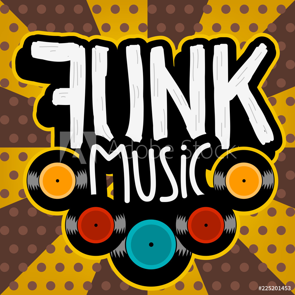 Photo Art Print Funk Music Lettering Type Design Vector Image 1000x1000 Photo Art Print Funk Music Lettering Type Design Vector Image